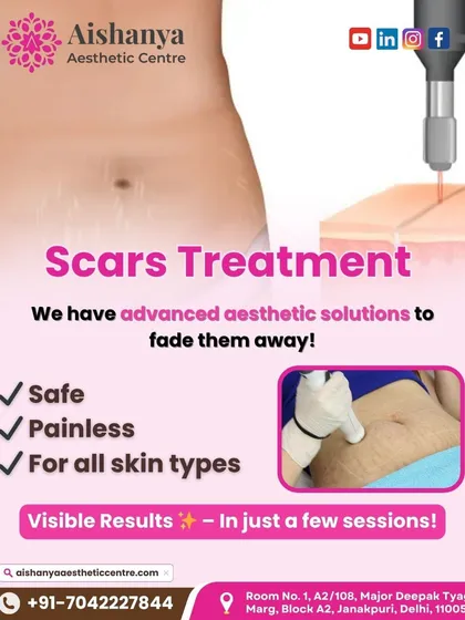 This graphic shows the different layers of the skin and how our advanced aesthetic solutions work to fade scars. We can achieve visible results in just a few sessions, helping you feel more confident in your skin.