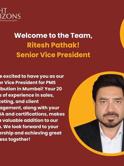 We are pleased to welcome Ritesh Pathak to our team as the new Senior Vice President for PMS Distribution in Mumbai. His 20 years of experience in sales, marketing, and client management will be a great asset to our leadership.