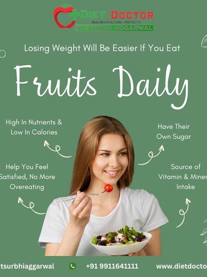 A reminder that eating fruits daily is a simple way to make weight loss easier. They are a natural source of vitamins, minerals, and fiber that keep you full and nourished.