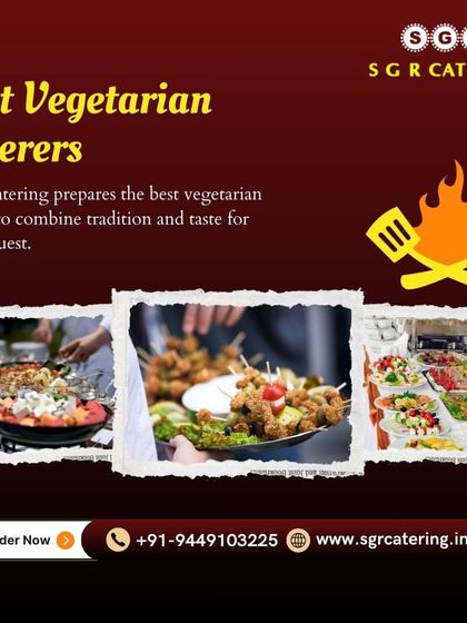 We prepare the best vegetarian menus to combine tradition and taste for every guest. This collage shows a variety of our appetizers and buffet items.