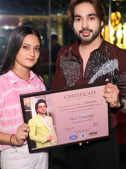 A proud moment for this student as she receives her certificate. I wish her a successful career ahead.