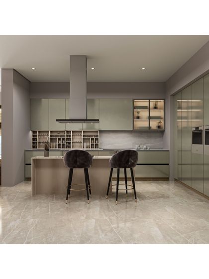 Houzlook - Full Home Interior Design & Turnkey Execution Smart & Sleek Modular Kitchens photo 9