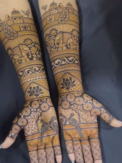Intricate Bridal Mehndi (Hands & Arms) photo 52