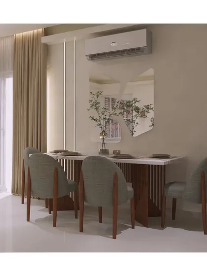 The layout is designed to feel open and bright, with clean lines and a simple color palette that creates a calming and pleasant atmosphere for every meal.