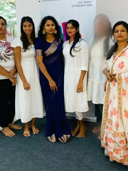 A proud moment with my very first batch of students at my own Color Pop Nail Art Academy. It's my dream to create a welcoming space where anyone can come and learn the art of nails.