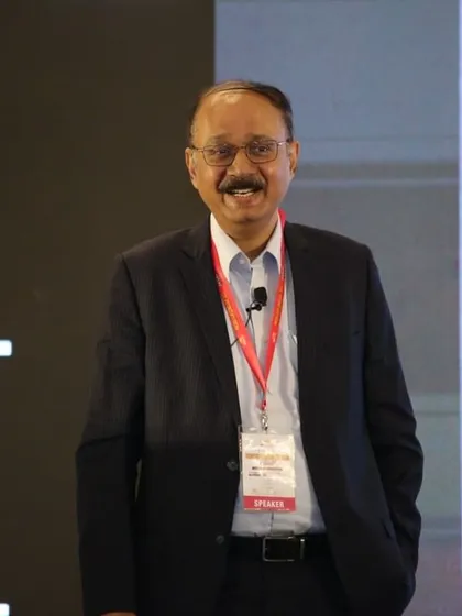 A candid shot of our Founder & CIO, Anil Rego, on stage at an investment summit. His presence at such events reinforces our position as thought leaders in wealth management and portfolio strategies.