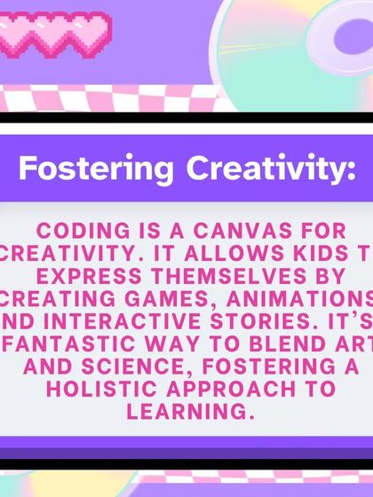 Coding is a canvas for creativity. It allows kids to express themselves by creating games, animations, and interactive stories, blending art and science.