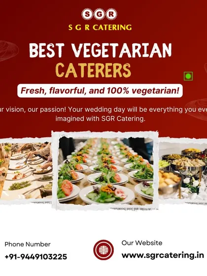 Fresh, flavorful, and 100% vegetarian. This collage of beautifully presented salads and appetizers showcases our commitment to quality and presentation.