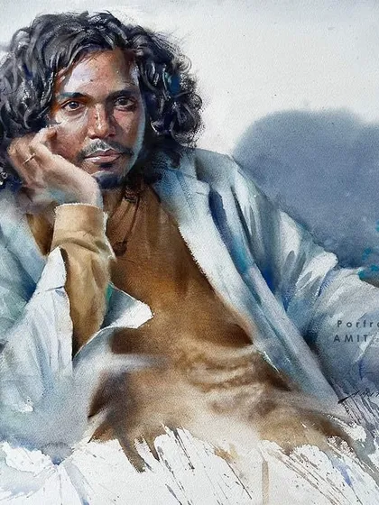 This is the award-winning live portrait I painted for the 7th Annual Portrait from Life Competition by the Portrait Artist Group.