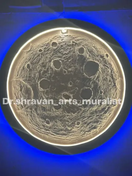 Love you to the moon and back! This 3D wall art of the moon is a testament to that love. The blue and white backlighting options give it two distinct, dramatic moods.