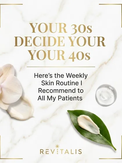 Your 30s Decide Your 40s: A Weekly Routine. The habits you build in your 30s are the foundation for your skin's future. This post outlines a simple, consistent weekly routine to protect and future-proof your skin.