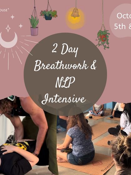 An invitation to our 2 Day Breathwork and NLP Intensive. This powerful workshop will help you rewire thought patterns, overcome limiting beliefs, and tap into the power of your breath.