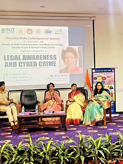 Another view from the podium at SGT University. I am passionate about empowering the next generation with legal knowledge.