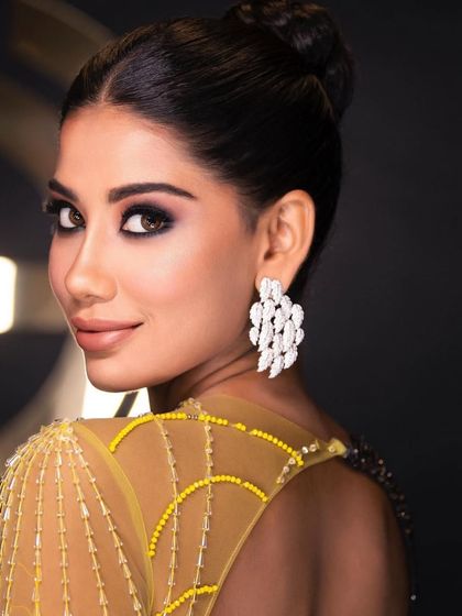 A portrait of the cocktail look, showing the confidence and power that comes with a bold makeup look.