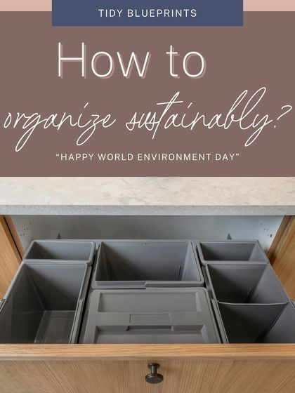 This guide on how to organize sustainably shows that you don't always need to buy new things. It encourages decluttering first and then choosing eco-friendly materials like bamboo, jute, or recycled boxes if you do need storage.
