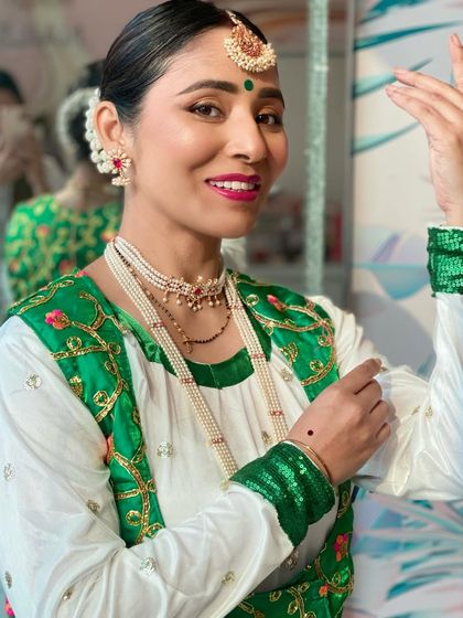 A classical dancer and theatre artist ready to mesmerize the audience on stage. This look was about creating a defined, expressive look that would look beautiful under stage lights.