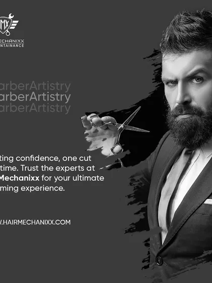 Crafting confidence, one cut at a time. Trust the experts at HairMechanixx for your ultimate grooming experience.