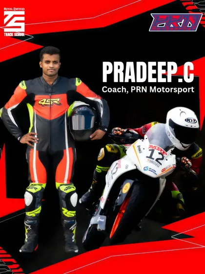 Meet Coach Pradeep C, a racer with an impressive track record and an even bigger heart. His versatility in winning across multiple categories and his technical skill in building one of India's fastest KTM RC390s make him an invaluable mentor.