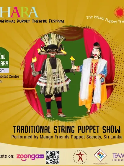 Poster for 'Traditional String Puppet Show'.