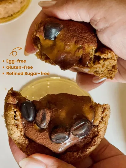 This is my promise to you: every single recipe I teach is egg-free, gluten-free, and refined sugar-free. Here's a look inside one of my gooey, decadent millet cookies, made with only the good stuff.