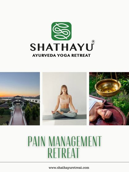 This graphic introduces our specialized Pain Management Retreat. We combine expert doctor consultations, personalized therapies, and holistic practices to help you reclaim a pain-free life naturally.