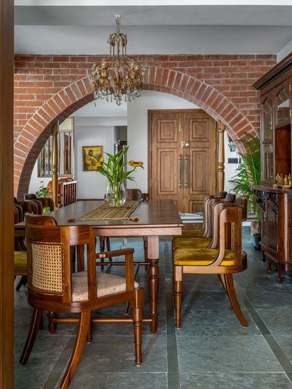 A collection of pieces from various other home projects. This includes the Avani sofa, Kaira four-poster bed, custom single beds for a kid's room, and the Madhu dining chairs, demonstrating our versatility across different styles and client requirements.