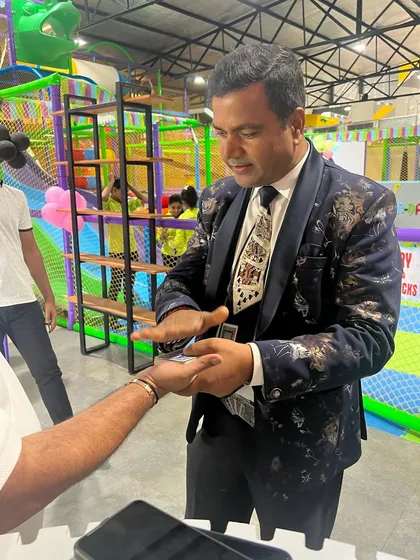We were honored to host a famous magician at our venue, performing incredible tricks right inside the play zone.