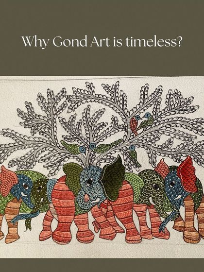 "Why Gond Art is timeless?" This post delves into the enchanting and mystical appeal of Gond art, inviting students to learn the art of its therapeutic patterns.