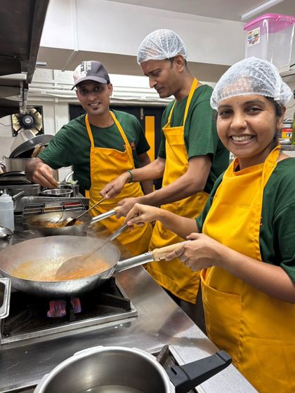 Smiles and sizzle from our kitchen. Our chefs are the heart of our operation, pouring their expertise and love into every dish they prepare.