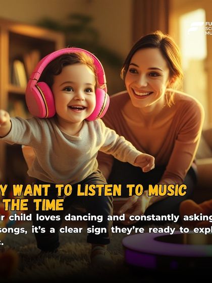 If your child constantly asks to play songs or loves to dance, they are ready to explore music. We offer a free demo session to help you and your child discover the right instrument and learning path.