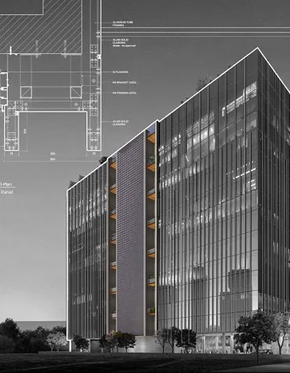 An illustration of an upcoming commercial development in Mumbai. The design is a testament to contemporary principles, emphasizing eco-friendly practices and a curated selection of materials for a sustainable urban life.