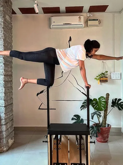 Being fit is a new luxury. This balance challenge on the stability chair requires focus, core engagement, and poise.