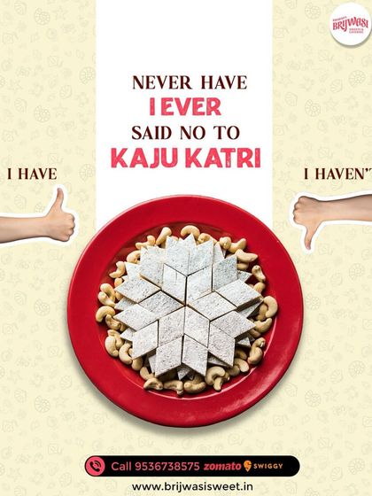 A fun question for all mithai lovers: have you ever been able to say no to Kaju Katri? I know I haven't.