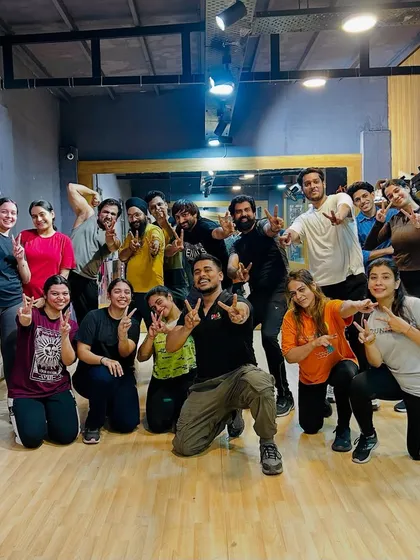 This is my tribe. A group of happy, energetic people who come together to dance, sweat, and support each other. You can see the happiness in every smile.