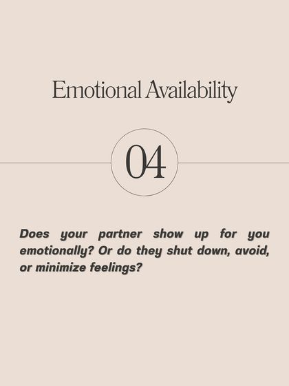 Emotional availability is about showing up for your partner when they need you. This guide helps you determine if your partner is emotionally present or if they tend to shut down and avoid feelings.