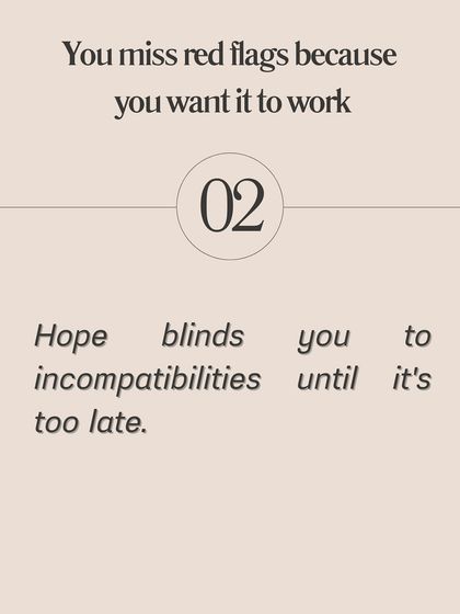 **Here's why you're still searching for "The One."** You might be using a superficial checklist, missing red flags because you want it to work, letting family opinions override your gut, or you don't have clarity on your own values. Dating fatigue from this endless cycle can also lead to poor decisions.