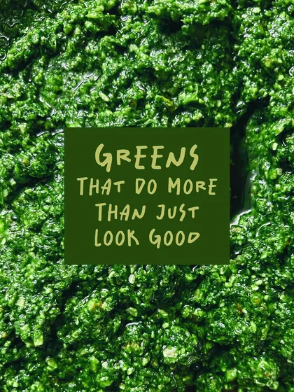 A close-up texture shot of my pesto. These are greens that do more than just look good; they are packed with flavor and nutrients, ready to transform your meals.