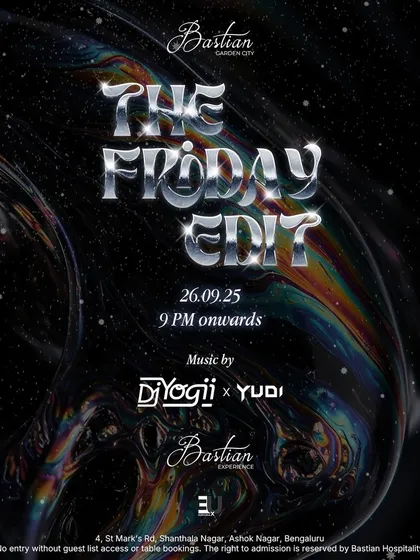 Announcing 'The Friday Edit' with DJ Yogii and DJ Yudi at Bastian. We partner with premium venues to host the best DJs for a perfect start to the weekend.