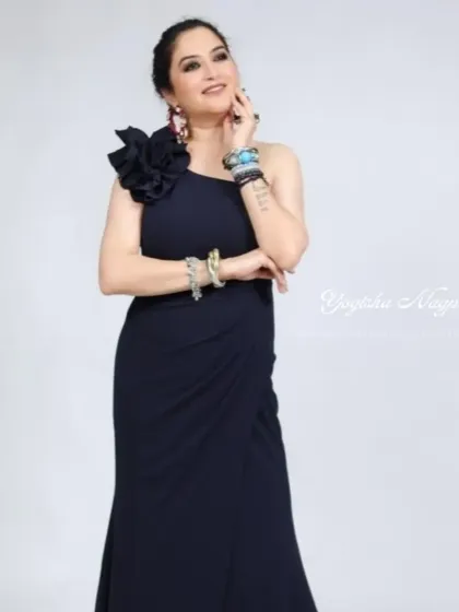 Another angle of the smokey eye look, showing the client's confident and glamorous aura.