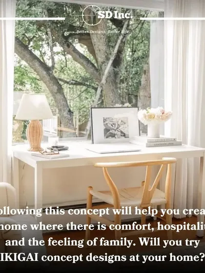 Following the Ikigai concept helps create a home filled with comfort, hospitality, and a feeling of family. It's about designing a space that supports a purposeful life.