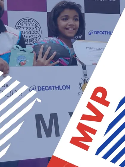 A proud moment for one of our youngest MVPs. Her smile says it all, a great achievement for a dedicated player.