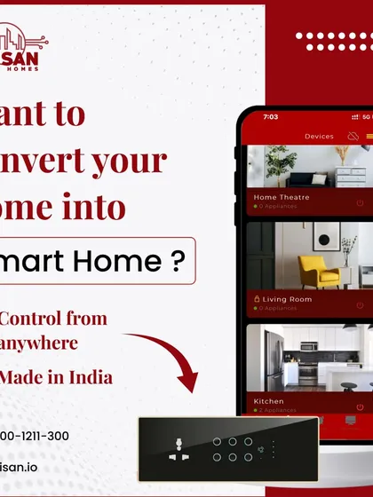 Want to convert your home into a smart home? Our Made in India solutions allow you to control everything from anywhere, starting with our elegant smart switches and intuitive mobile app.