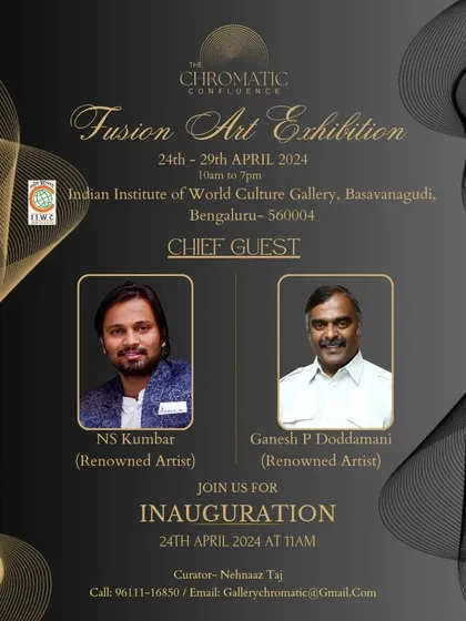 I was honored to be invited as a chief guest for the Fusion Art Exhibition, an event that inspires and promotes emerging artists in Bangalore.