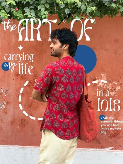 The art of carrying my life in a tote. A graphic self-portrait celebrating the essentials I carry for my city explorations.