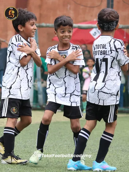 The pure, unfiltered joy of scoring a goal. We encourage our players to celebrate their successes and play with passion, creating moments like this that last a lifetime.