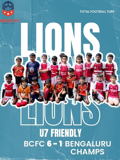 A fantastic result from a friendly match. Our U7 Lions secured a strong 6-1 win, showing great progress in their pre-season preparations.