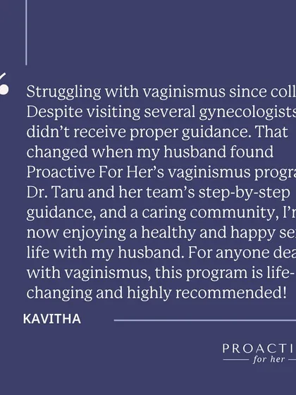 Kavitha shares how her husband found our program after visits to several gynecologists yielded no proper guidance. With step-by-step support and a caring community, she now enjoys a healthy and happy sexual life.