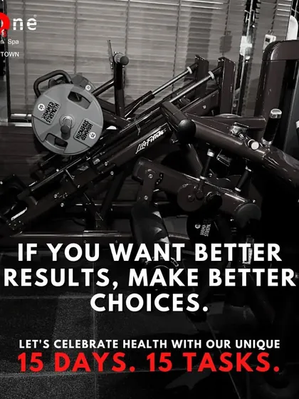 A motivational post for our "15 Days, 15 Tasks" program. It encourages members to make better choices for better results, especially during the festive season.