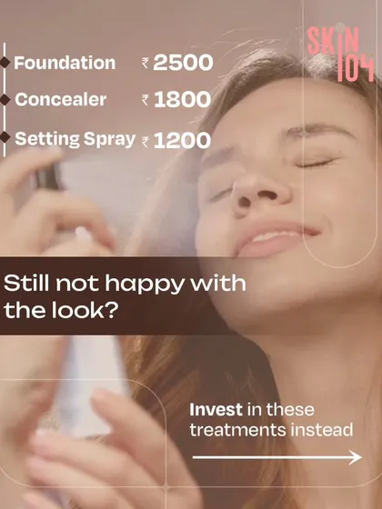 Still not happy with your look after spending on expensive makeup? Instead of covering up, invest in treatments that improve your skin's health and give you a natural glow from within.