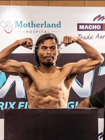 The Indian Rhino, after cutting an incredible 18 kgs in 30 days. This kid is a warrior.